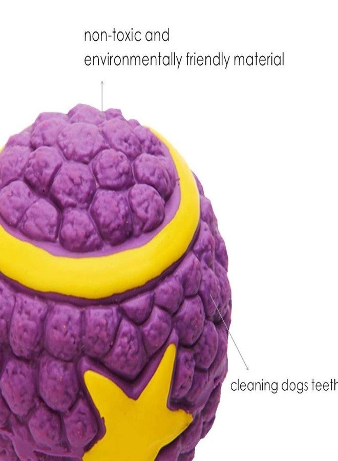 Pups&Pets لعبة كرة نجمية مطاطية تصدر صوتاً من Pups&PetsEetoys للكلاب (متوسطة) اللون - بنفسجي - Image 3